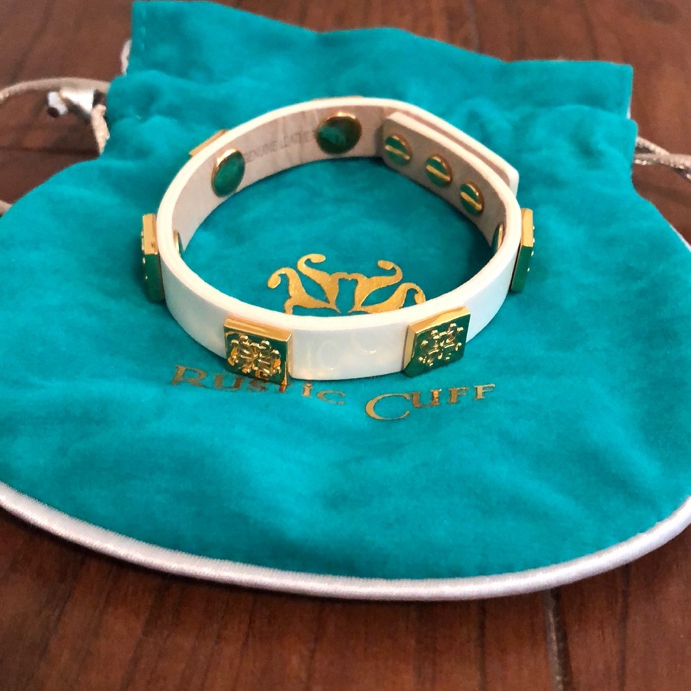 Rustic Cuff White Bracelet